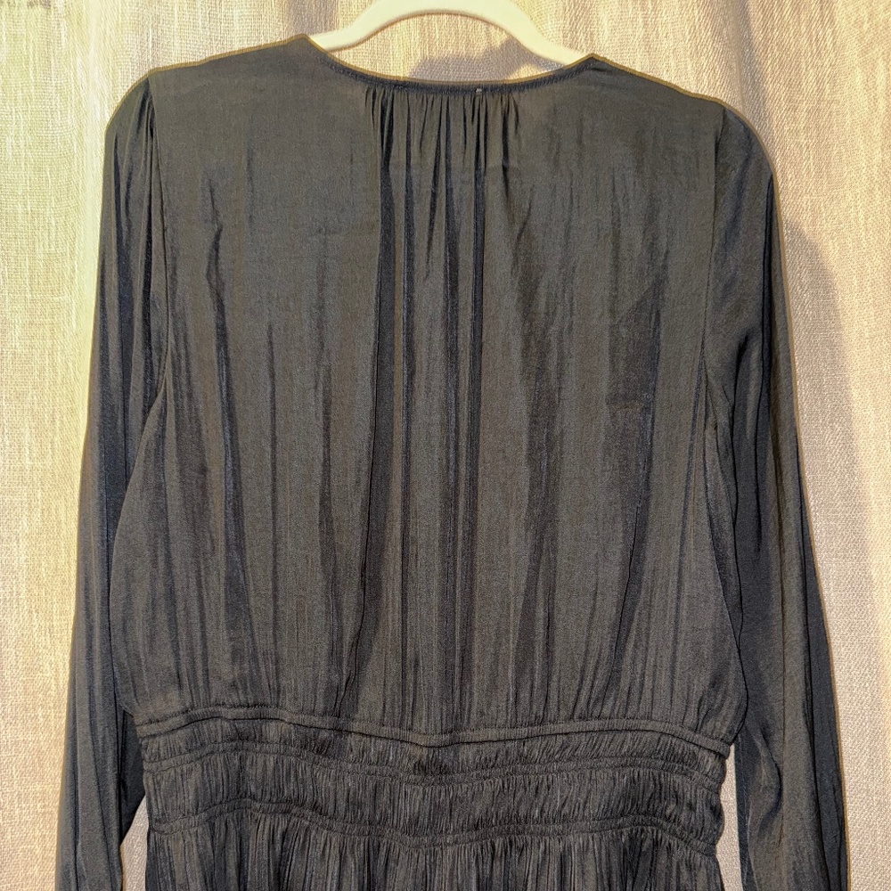 Philosophy | Black Silky Long Sleeve Blouse | Size XL - Picture 3 of 8
